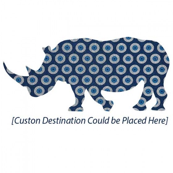 Shweshwe Rhino apron